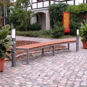 Albert Leuchten Popolna luč Elvio bollard - Sodobni - antracitna, bela, srebrna - Kovina