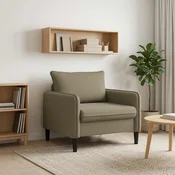 vidaXL XL fotelj Kaki Žamet