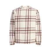 JACK & JONES Pulover JORSEBASTIAN rjava/bela