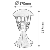 Marseille spoljna podna lampa E27 60W IP44 crna (8619)