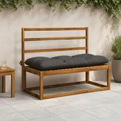 vidaXL Blazina za klop VIANEN 100% poliester Antracit 100 x 50 x 12 cm
