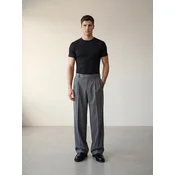ARMIE Hlače The Erick Wide Leg Trousers siva