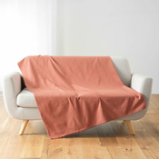 Opečnato oranžno pregrinjalo 180x220 cm Lucile – douceur dintérieur