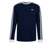 ADIDAS ORIGINALS Majica 3-STRIPES LONGSLEEVE temno modra/bela