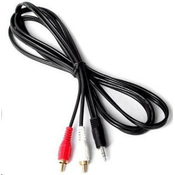 PREMIUMCORD Kabelska utičnica 2,5 mm stereo - 2x Cinch M 2m