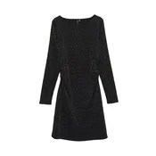 Vero Moda Maternity Obleka črna/srebrna
