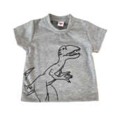 Divars Majica za decake sa štampom Dinosaurus, Siva