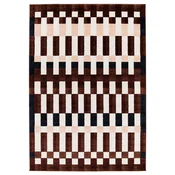 MARKBLAMME Preproga, nizek flor, večbarvno/karirast vzorec, 160x230 cm