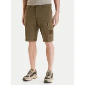 Napapijri Kratke hlače iz tkanine N-Horton NP0A4HOS Khaki Regular Fit