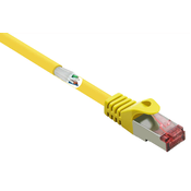 Renkforce Renkforce RF-5276304 RJ45 omrežni kabel\, Patch kabel CAT 6 S/FTP 5.00 m rumena z zaščitnim zapornim zatičem\, pozlačeni konektorji\, ognjevaren 1 kos, (20519296)