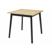 Miza Edmond 109 (Craft zlati hrast + Črna) Craft zlati hrast, Črna, 77x85x85cm, Podaljšanje, Iverna plošča, Les