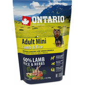 Krma Ontario Adult Mini Lamb & Rice 0,75 kg