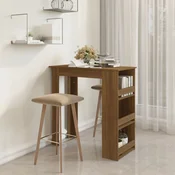 Barski stol sa stalkom smeda boja hrasta 102x50x103,5 cm drveni
