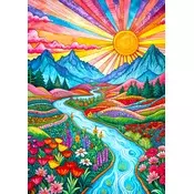 Enjoy - Puzzle Barvita višavja - 1 000 kosov