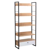 Homestar Polica STUDY 70x30x159 cm hrast bela