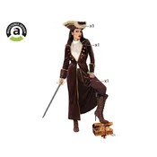 Piratka rjava odrasli kostum