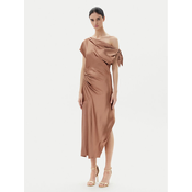 PINKO Cocktail obleka 104986 A2GZ Rjava Regular Fit