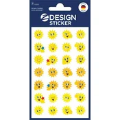 Naljepnice, papir, 3 lista, 76x120 mm, AVERY ZWECKFORM, Z-Design br. 53133, sunce