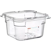 ARAVEN gastronorm posoda GN 1/6, polikarbonat, integrirana etiketa, globina: 100 mm, prostornina: 1,5 L