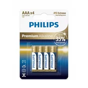 Philips Alkalne baterije AAA x 4 Premium Alkaline