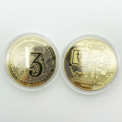 Kovanec Tezos - zlato KP13449