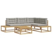 Set vanjskih sofa s jastukom Bijela 79 x 79 x 37 cm Poliester