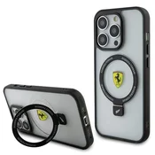 Ovitek Ferrari FEHMP15LUSCAH za iPhone 15 Pro 6.1, Ring Stand MagSafe, prozoren