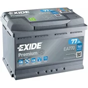 AKUMULATOR ZA VOZILA EXIDE PREMIUM EA770 77AH 760A EXIDE