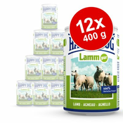 HAPPY DOG varčni paket Pur 12 x 400 g - Čisti puran