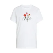 ADIDAS SPORTSWEAR Funkcionalna majica FLORAL  rumena / rdeča / črna / bela