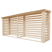 Timbela Lesena lopa za drva - Zunanja shramba 4 m2/prostornina 6,7 m3 - neobdelan les - Timbela M203, (21780509)