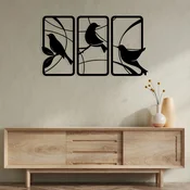Wallity Zidna dekoracija Sentimiento 337, 120 x 68 cm, Crna