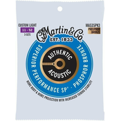 Martin Authentic SP 92/8 Phosphor Bronze Custom Light 3-Pack