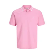 JACK & JONES Majica JJEAustin  svetlo roza / bela