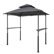 VEVOR Paviljon za žar 243x150x250 cm temno siva