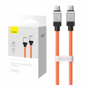 BASEUS kabel tipa C na tip C CoolPlay Power Delivery 100W 2m narančasti