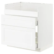 METOD / MAXIMERA Pod.el.BREDSJÖN sudop/3front/2fiok, bela Enköping/bela im. drveta, 80x60 cm