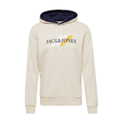 JACK & JONES Muški duks sa kapuljacom 12250266 krem