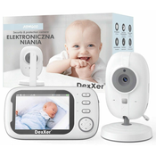 Dexxer Baby Monitor aku. otroška varuška z video kamero in 3.2” LCD zaslonom