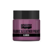 Pentart glamour barva za tekstil in usnje 50 ml - srebrno rožnata