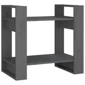 Vidaxl Knjižna omara/pregrada 60x35x57 cm trdna borovina
