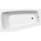 AQUALINE AQUALINE Asimetrična Akrilatna Vana 160x90cm - Leva, Bela