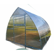 TopRastlinjaki Rastlinjak ARROW 300 x 800 cm – obremenitev do 240 kg/m2 + 6 mm polikarbonat + 2x strešno okno + 2x avt. odpiralec okna