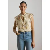 Lauren Ralph Lauren Bluza  kremna / umbra / rumena / bazaltno siva