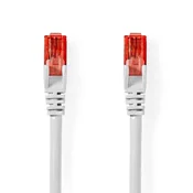 Nedis Omrežni kabel CAT6 | RJ45 Moški | RJ45 Moški | U/UTP | 1,50 m | Okrogla | PVC | Bela | Oznaka