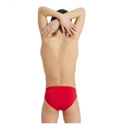 Arena solid brief junior red 28