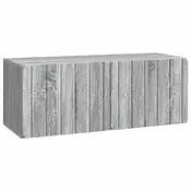 TV ormar za zid 78,5 x 31 x 30 cm Siva Sonoma Konstruirano drvo