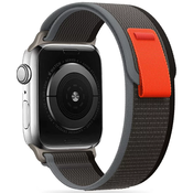 TECH-PROTECT NYLON APPLE WATCH 4 / 5 / 6 / 7 / 8 / SE (38 / 40 / 41 MM) BLACK/ORANGE (9490713930731)