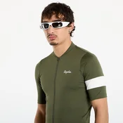 Dres Rapha Mens Core Jersey Dark Green/ White L