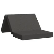 vidaXL Zložljiv kavč postelja 80 x 67 x 45 cm Temno siva